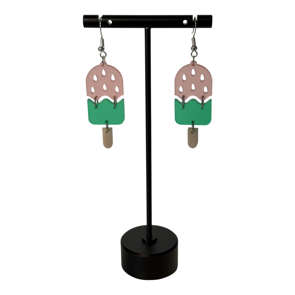Strawberry Popsicle Earrings