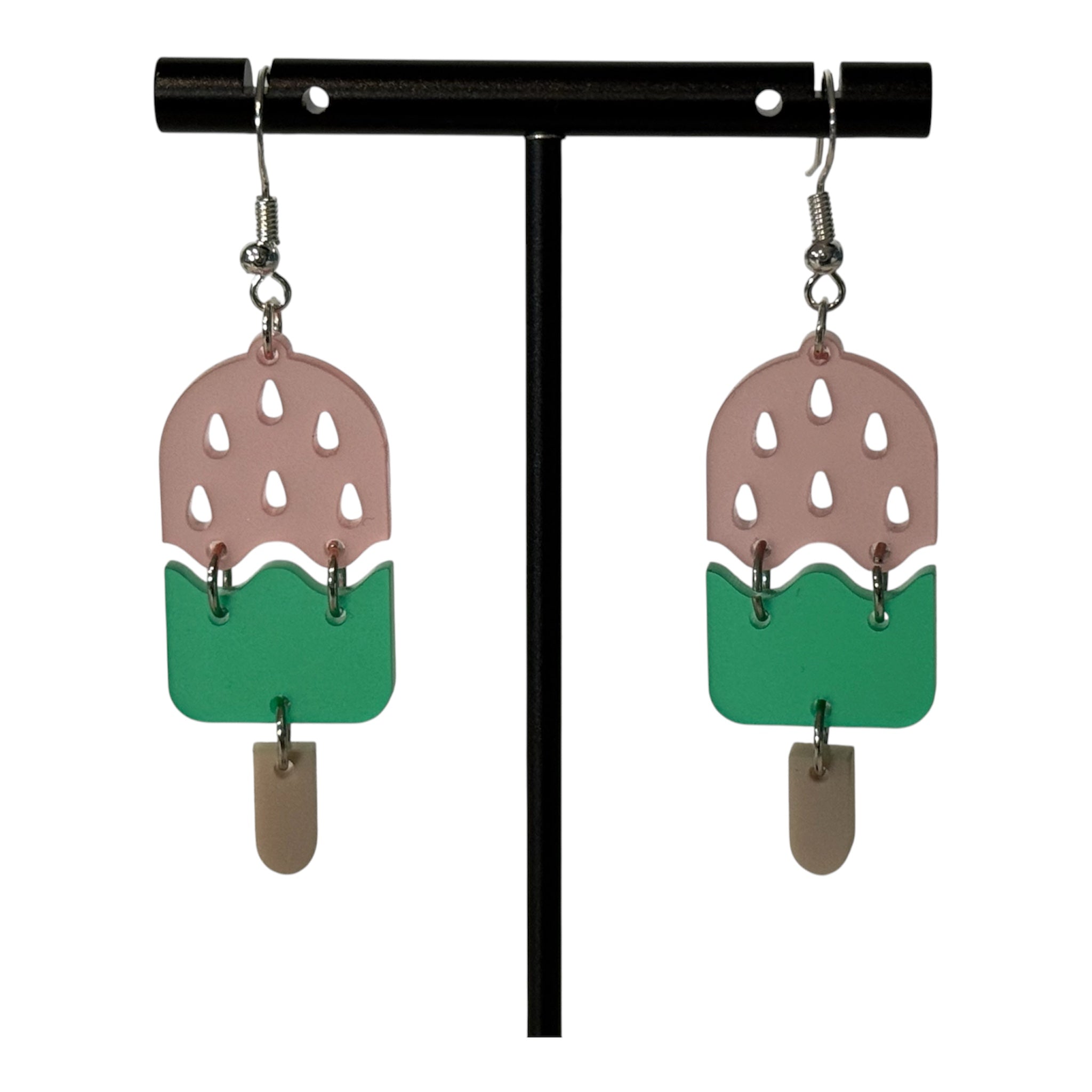 Strawberry Popsicle Earrings