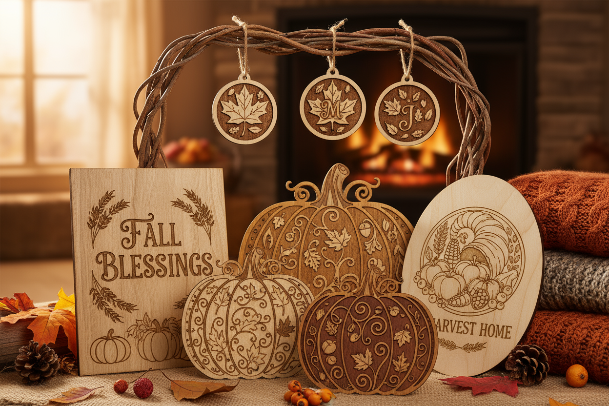 seasonal engraved decor